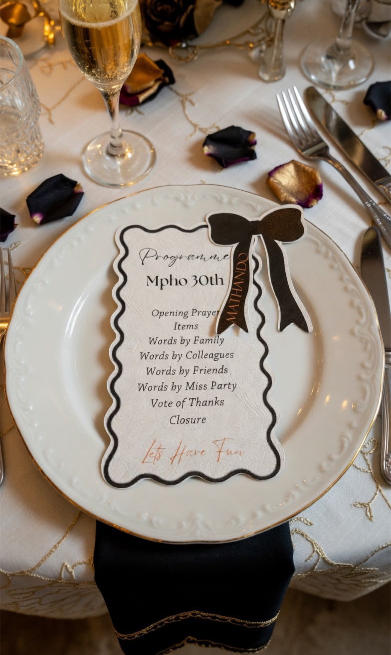 Custom event programme